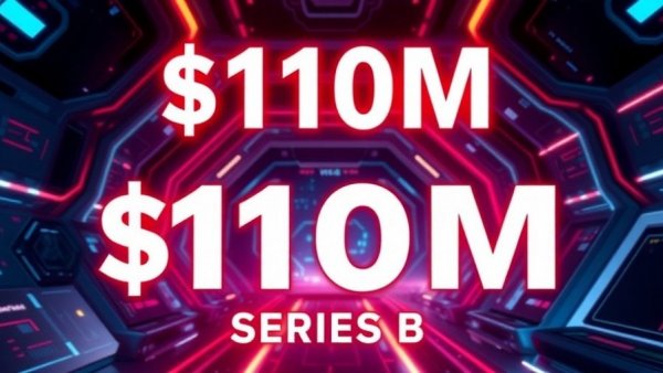 AI Observability: $110M Series B funding announcement graphic with tech design.