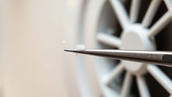 Unique use of tweezers for cleaning dust from air vents.