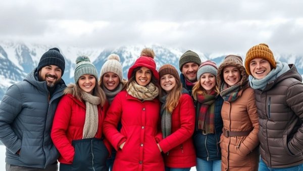 Group celebrating Midas $50M Series A funding in snowy mountains.