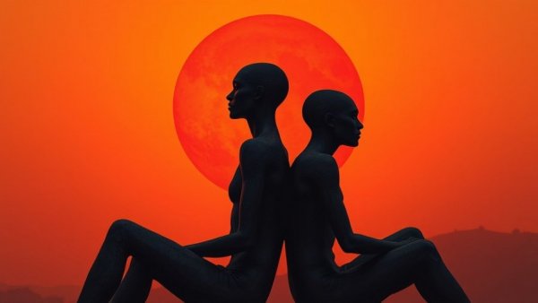 Abstract figures highlighting emotional risks of AI companions.