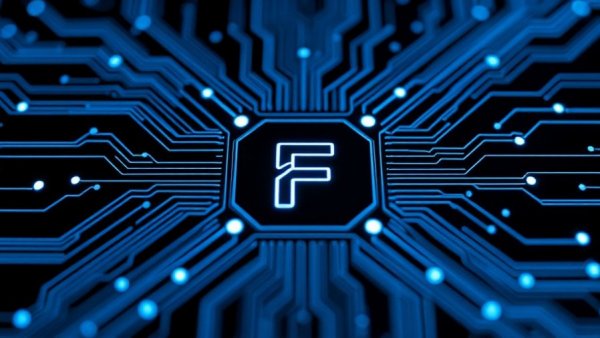 Futuristic circuit board design showcases human-governed AI concept.