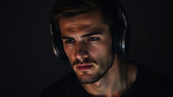 Podcast host deep in thought, representing an empowered mindset for personal change.