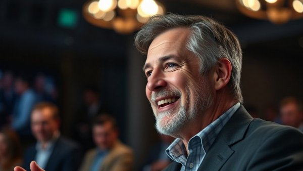 Anthropic AI Acquisition for Drug Discovery expert speaking at a conference.