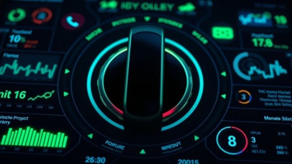 WHOOP fitness tracker with dynamic health metrics and visuals.