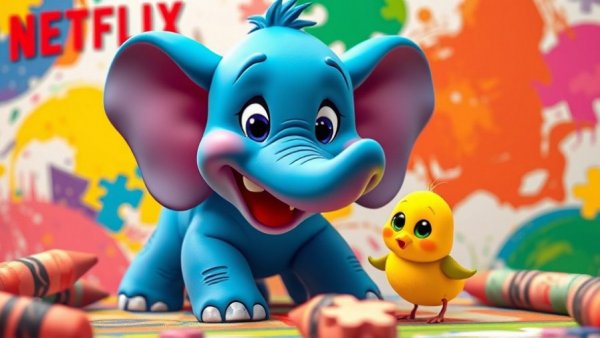 Netflix Playground kids gaming app characters in colorful scene.