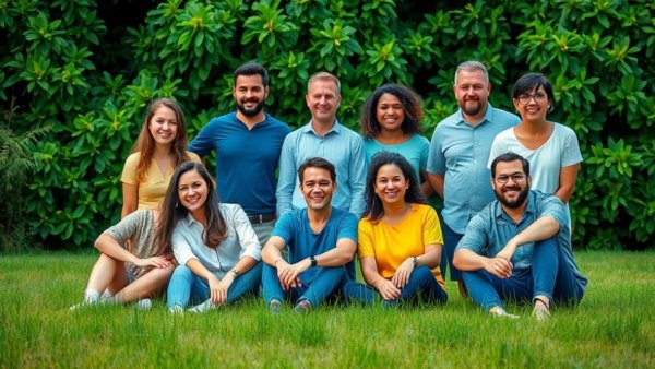 Casual group portrait for AI wildfire detection system.