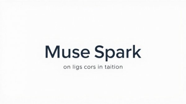 Minimalistic introduction text for Meta Muse Spark AI Model on a white background.