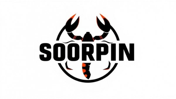Scorpion logo design symbolizing strength and precision