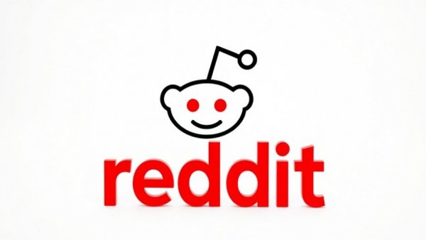 Reddit logo on white background, bold and minimalistic.