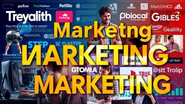 Brand Visibility Framework in AI Search: collage of digital marketing elements.