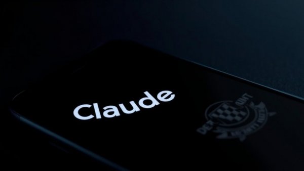 Close-up of 'Claude by Anthropic' and Department of War emblem