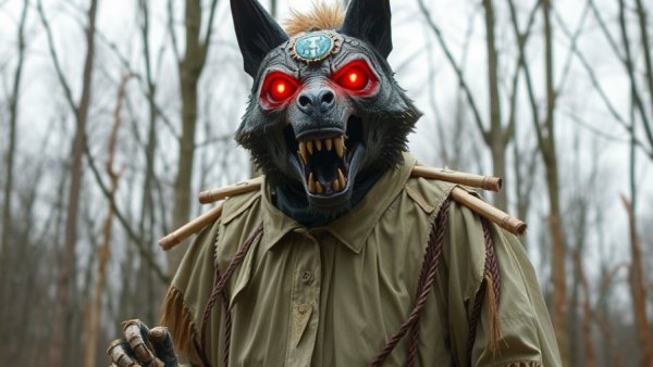 Japan’s Monster Wolf robot is a $4,000 scarecrow with red LED eyes, and it actually works