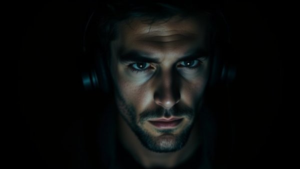 Moody podcast portrait of a man, Stop Waiting For Someday theme.