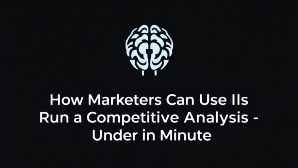 AI Competitive Analysis text graphic with brain logo.