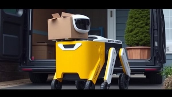Boston Dynamics is testing Spot as a package delivery robot that walks from van to doorstep