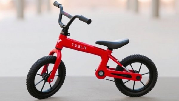 Tesla made a $225 balance bike for toddlers. It has no motor, no pedals, and is already sold out.