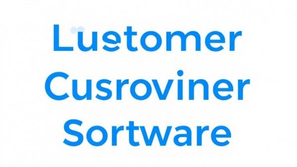Blue hyperlink text promoting customer service software.