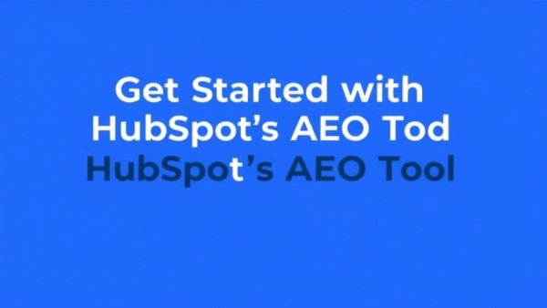 Text banner promoting HubSpot's AEO Tool