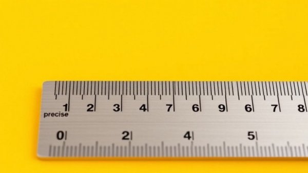 Metal ruler showing space before zero, close-up shot.