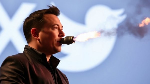 Musk’s blow torch post is why X just lost the Twitter bird logo
