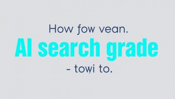 Text promoting AI search grading tool for visibility.