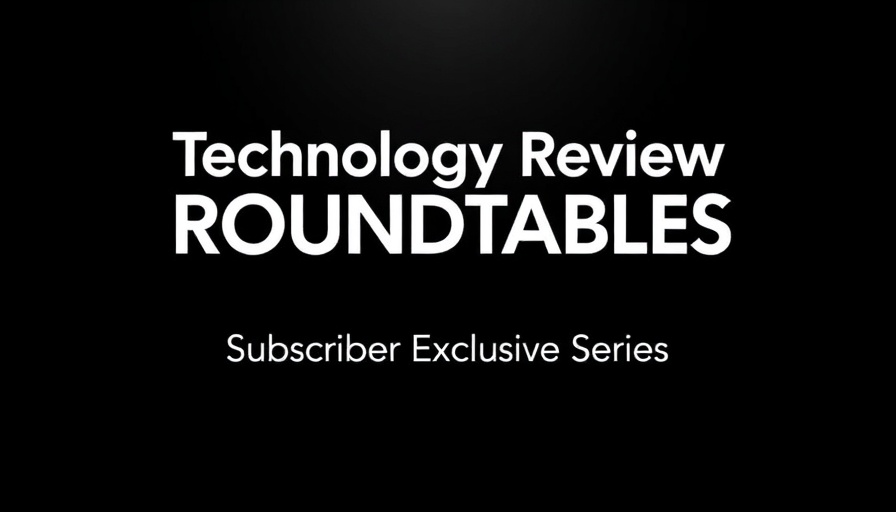 Minimalist text banner for MIT Roundtables series