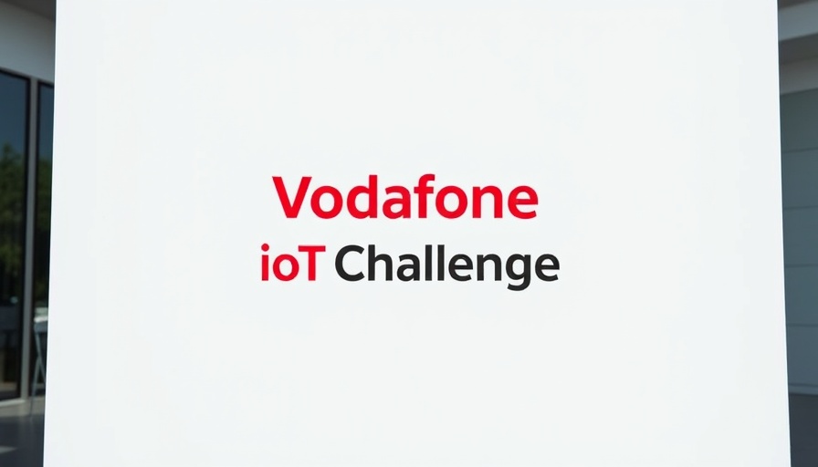 Vodafone IoT Challenge logo on white background.