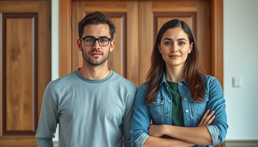 Two men standing indoors, highlighting remittances concept.