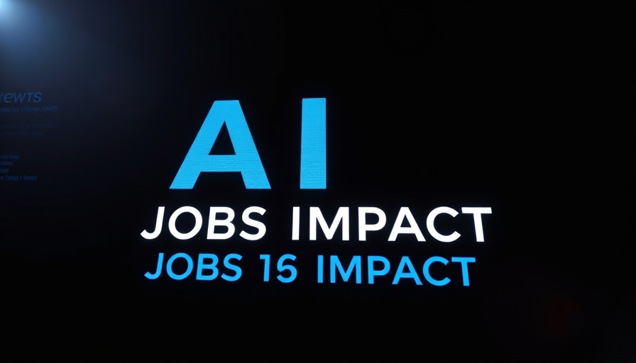 AI and jobs impact news with modern design and bold typography.