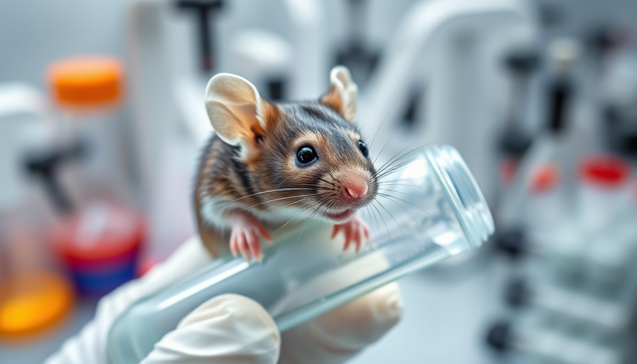 Laboratory mouse used in CRISPR technology research