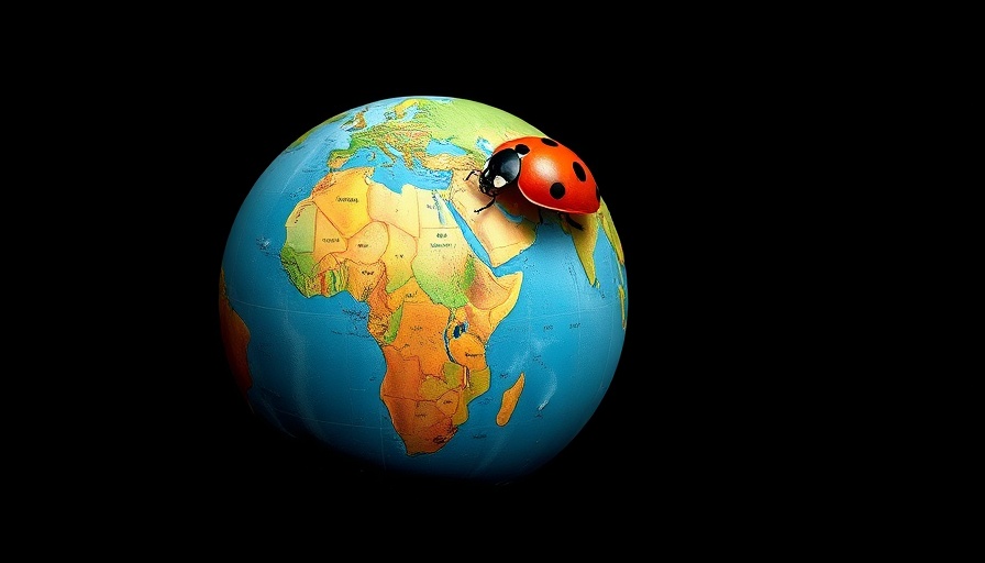 Ladybird on a globe representing Ladybird Browser.