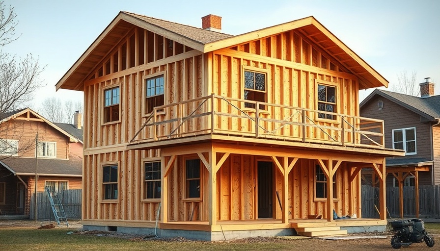 Two-story wooden house under construction highlighting home construction costs.