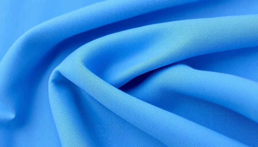 Close-up of a blue microfiber cloth showing texture.