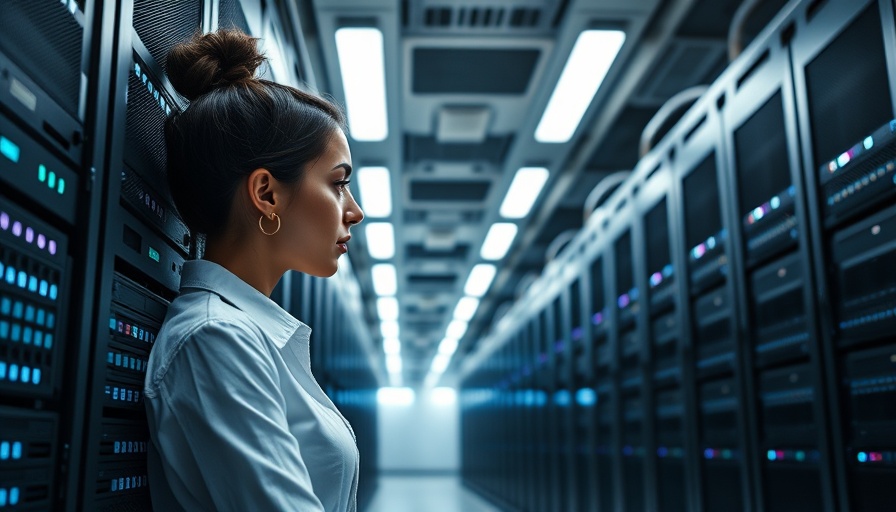 Europe AI infrastructure investment: woman in data center.