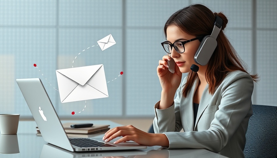 Young woman multitasking at desk exploring scope of work