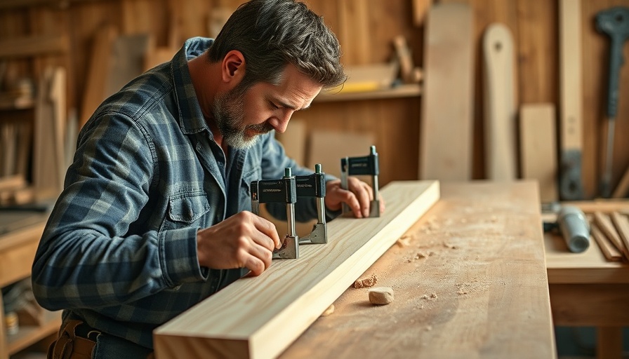 Craftsman preparing wood for decorative edging with router.