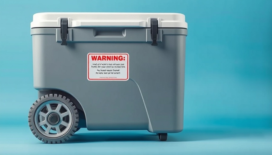 Igloo cooler recall due to fingertip hazard warning.