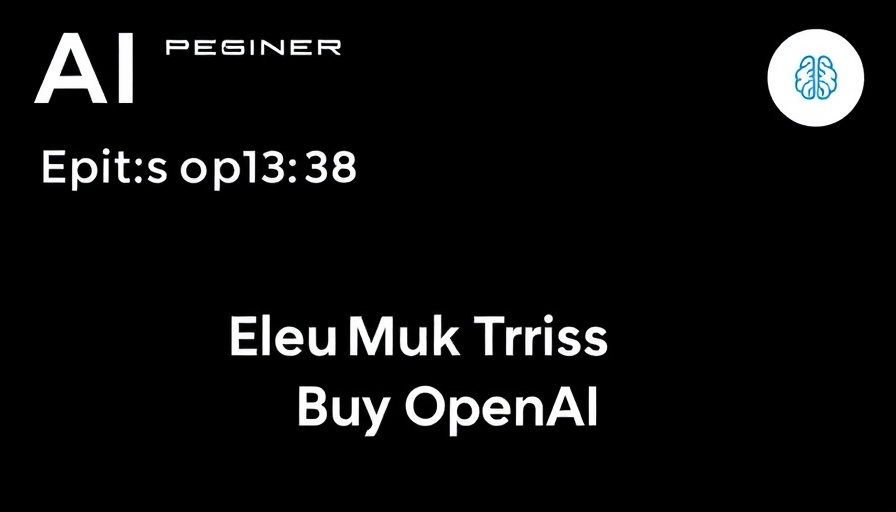 Futuristic banner for podcast on Elon Musk OpenAI takeover bid.