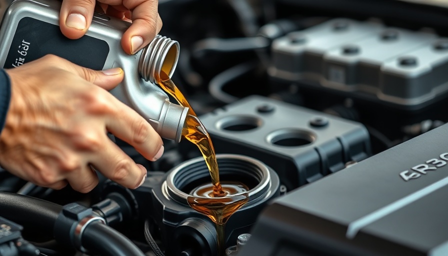 Mechanic pouring oil into car engine, highlighting car maintenance myths.