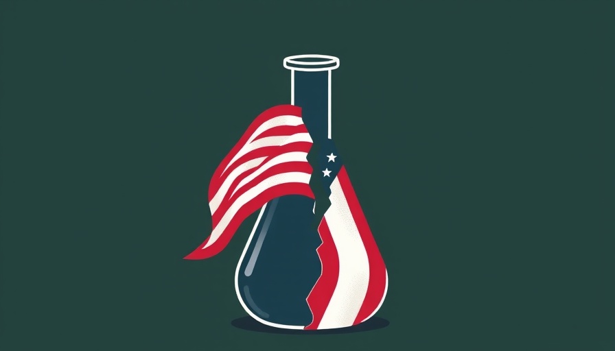 Conceptual image symbolizing US science leadership and reproductive care cuts.