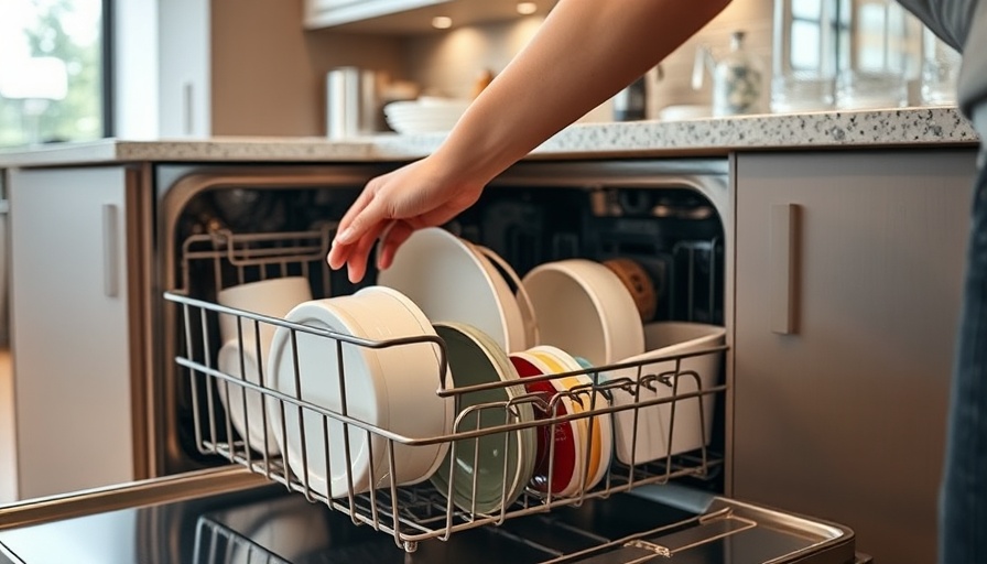 Person using dishwasher hacks to load kitchenware efficiently.