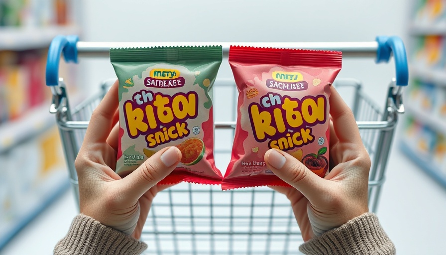 Modern CPG Design Trends with colorful snack packaging.