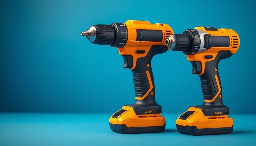 Cordless drills representing affordability vs. premium options.