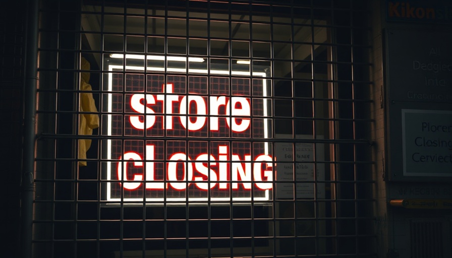 Storefront shuttered with closing sign, symbolizing 2025 store closures.