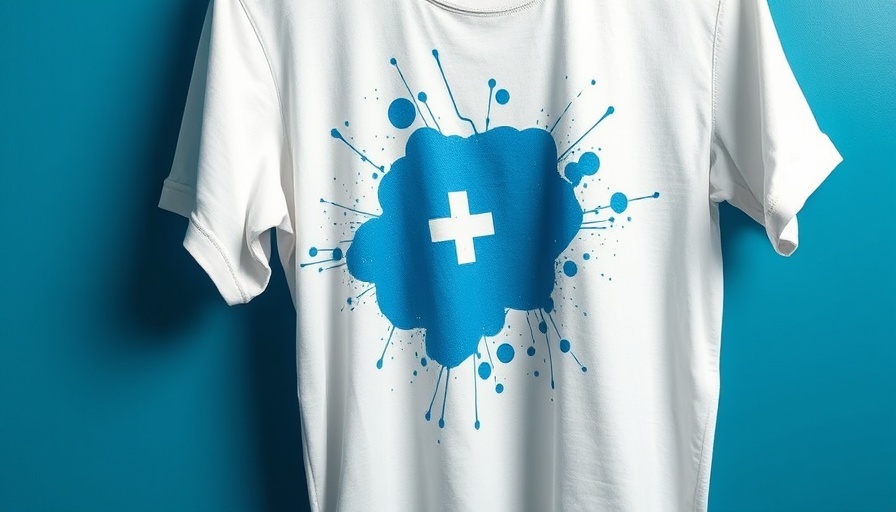 White shirt with blue splatter, illustrating why clothes turn blue in the wash.