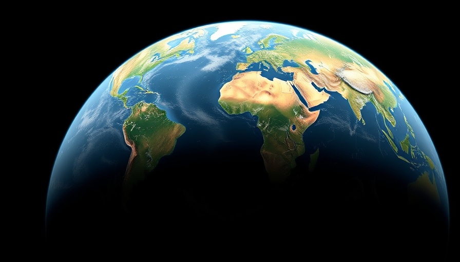 AI model for Earth observation satellite image of Earth in space.