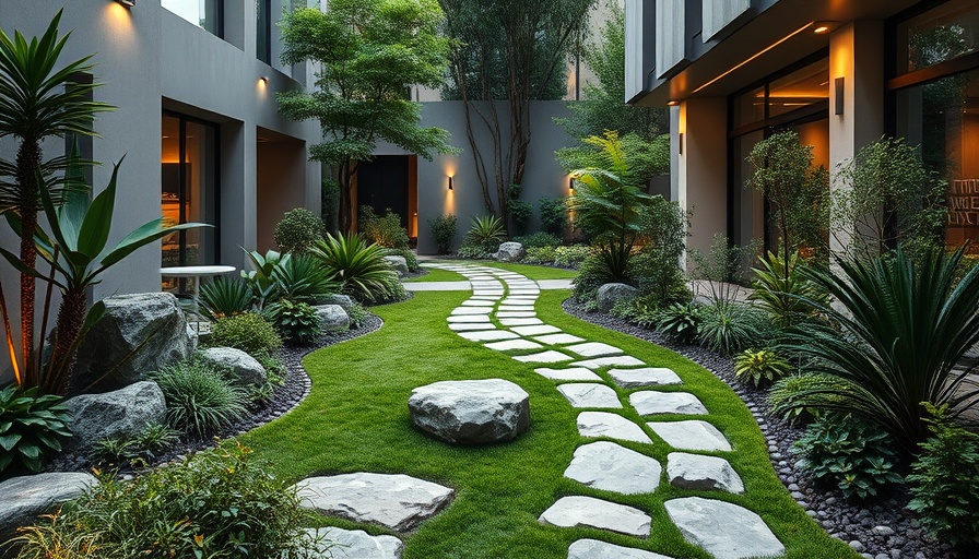 Elegant modern garden featuring custom landscape design ideas.