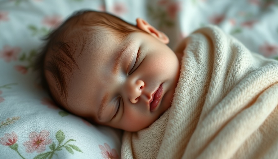 Newborn peacefully sleeping wrapped in a soft blanket, 30-Year-Old Embryo Birth