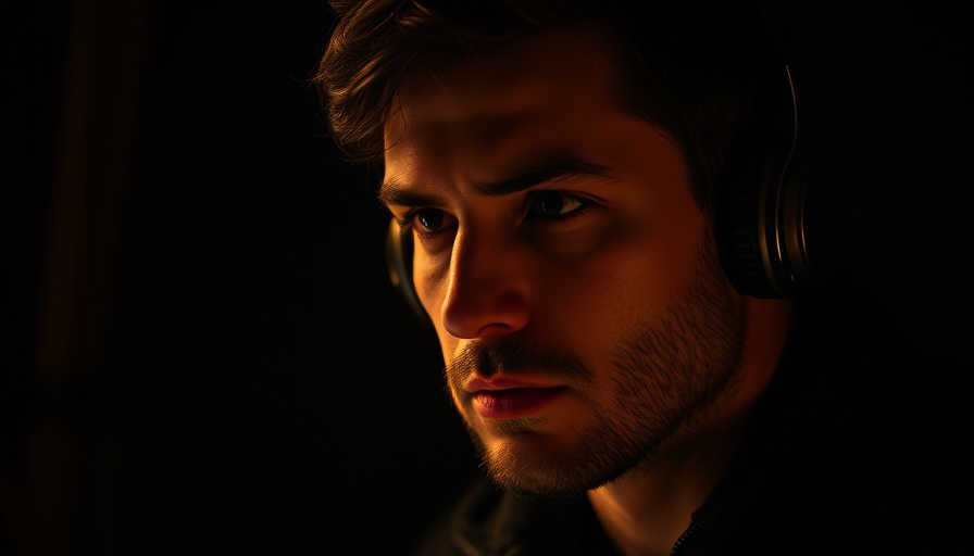 Focus on Yourself and Stay Silent in 2025: Introspective podcast portrait.