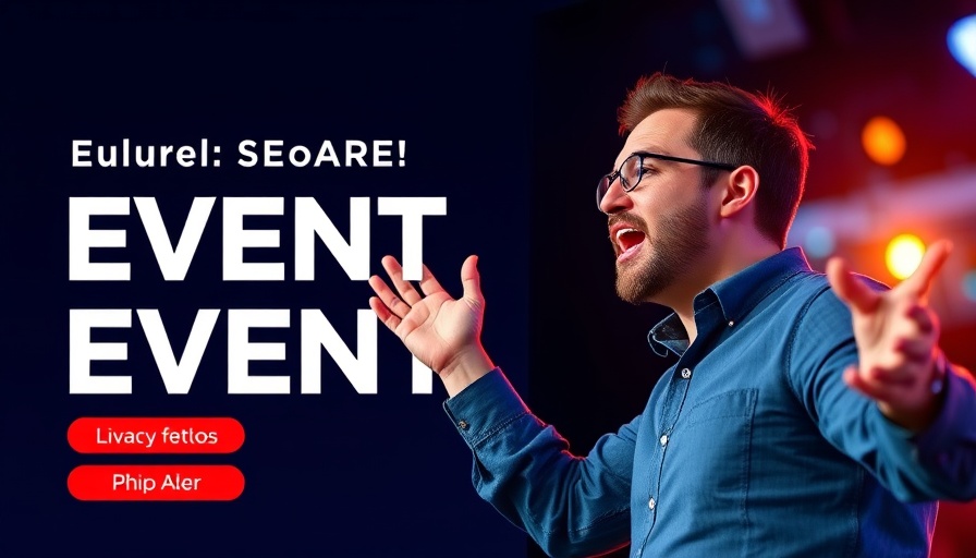Dynamic AI conference speaker highlights AI-Powered Search Strategy.